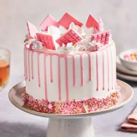 Pink paradise vanilla cake