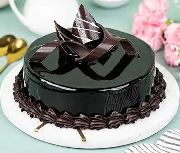 Dark chocolate truffle delight cake